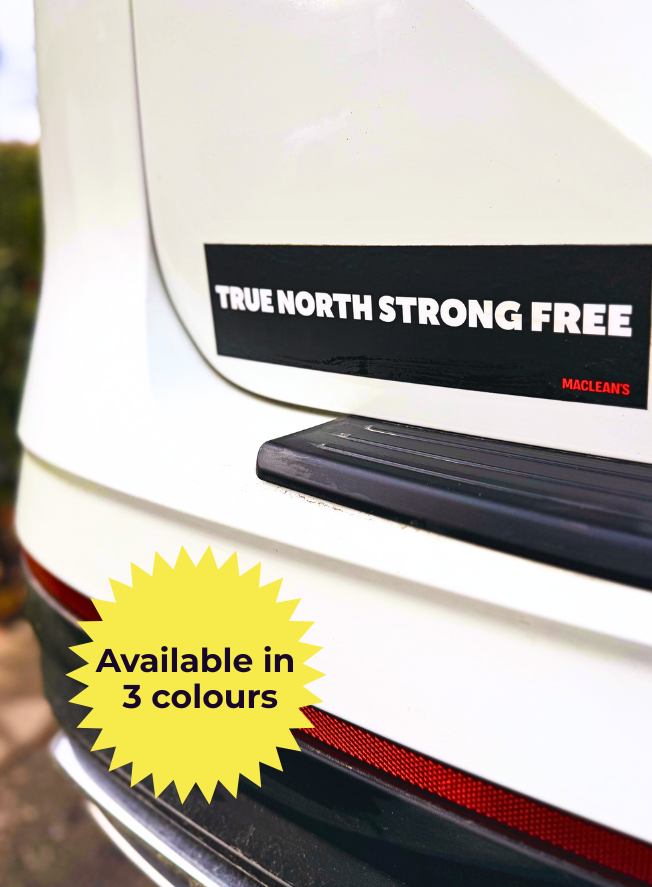 Maclean's "True North Strong Free" Bumper Sticker