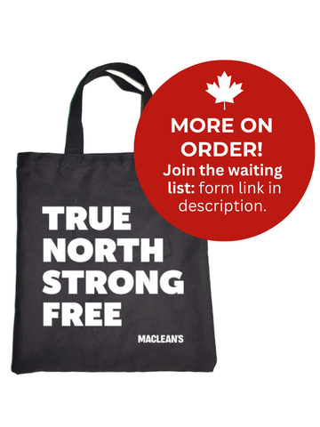 Maclean's Made-in-Canada Tote Bag:  Black